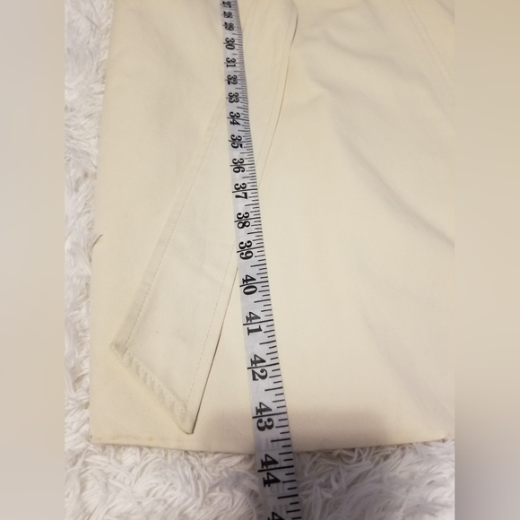 Style State Long Line Collared Trench Coat with Button and Pockets Beige Sz 8 - Picture 6 of 14